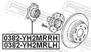 FEBEST Wheel Hub (0382-YH2MRRH)