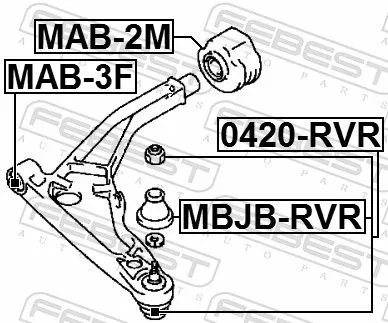 FEBEST Ball Joint (0420-RVR)