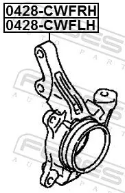 FEBEST Steering Knuckle, wheel suspension (0428-CWFLH)