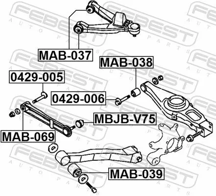 FEBEST Camber Correction Screw (0429-005)