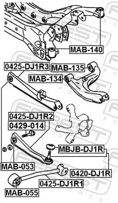 FEBEST Camber Correction Screw (0429-014)