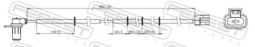 FEBEST Sensor, wheel speed (04606-010)