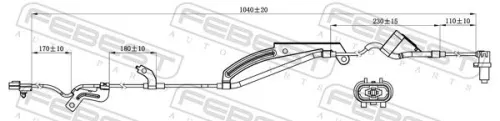 FEBEST Sensor, wheel speed (04606-025)