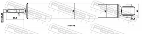FEBEST Shock Absorber (04650942R)
