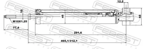 FEBEST Shock Absorber (04650959R)