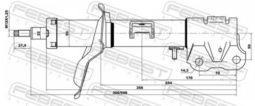 FEBEST Shock Absorber (04660881FL)