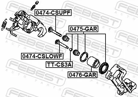 FEBEST Repair Kit, brake caliper (0475-GAR)