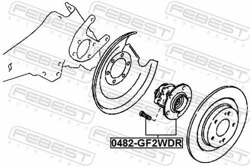 FEBEST Wheel Hub (0482-GF2WDR)