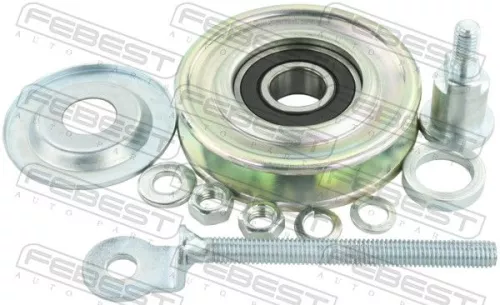 FEBEST Tensioner Pulley, V-ribbed belt (0487-P15W)