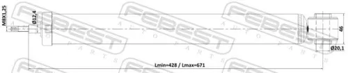 FEBEST Shock Absorber (05110-003R)