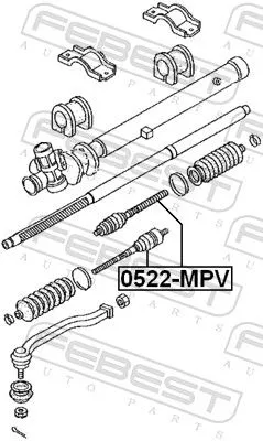 FEBEST Inner Tie Rod (0522-MPV)