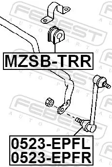 FEBEST Link/Coupling Rod, stabiliser bar (0523-EPFL)