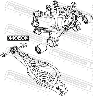 FEBEST Caster Shim, axle beam (0530-002)