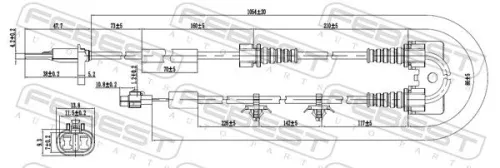 FEBEST Sensor, wheel speed (07606-002)