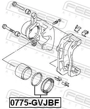 FEBEST Repair Kit, brake caliper (0775-GVJBF)