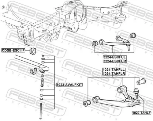 FEBEST Ball Joint (1020-TAHLF)