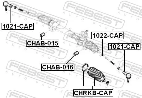 FEBEST Inner Tie Rod (1022-CAP)