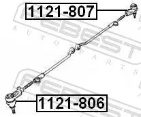 FEBEST Tie Rod End (1121-806)