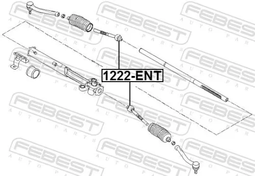 FEBEST Inner Tie Rod (1222-ENT)