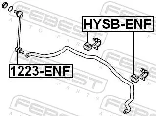 FEBEST Link/Coupling Rod, stabiliser bar (1223-ENF)
