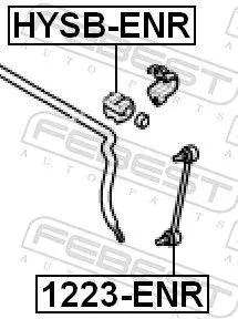 FEBEST Link/Coupling Rod, stabiliser bar (1223-ENR)