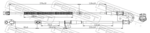 FEBEST Sensor, wheel speed (12606-016)