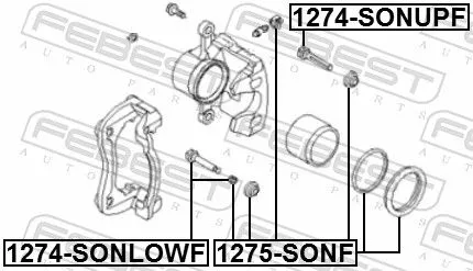 FEBEST Repair Kit, brake caliper (1275-SONF)