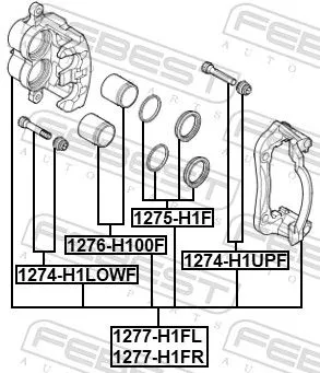 FEBEST Brake Caliper (1277-H1FR)