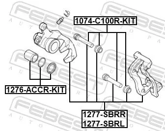 FEBEST Brake Caliper (1277-SBRR)