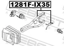 FEBEST Release Fork, clutch (1281F-IX35)