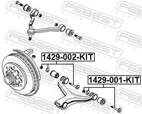 FEBEST Camber Correction Screw Set (1429-001-KIT)