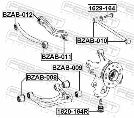 FEBEST Camber Correction Screw (1629-164)