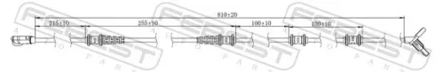 FEBEST Sensor, wheel speed (16606-002)