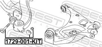 FEBEST Camber Correction Screw (1729-001-KIT)