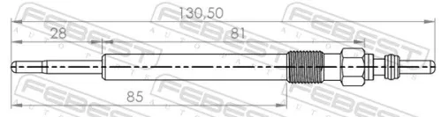 FEBEST Glow Plug (17642-002)