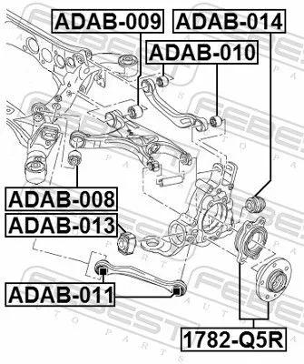 FEBEST Wheel Hub (1782-Q5R)