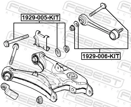 FEBEST Camber Correction Screw Set (1929-005-KIT)