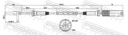 FEBEST Sensor, wheel speed (19606-003)
