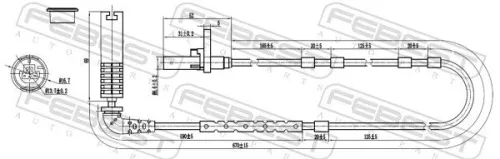 FEBEST Sensor, wheel speed (19606-005)