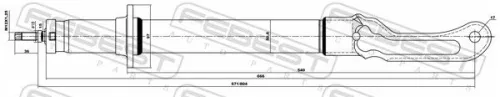 FEBEST Shock Absorber (20110-001F)