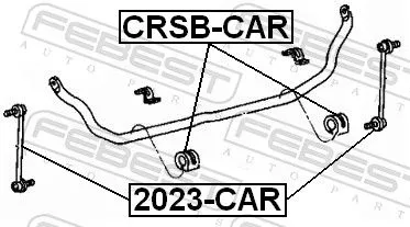 FEBEST Link/Coupling Rod, stabiliser bar (2023-CAR)