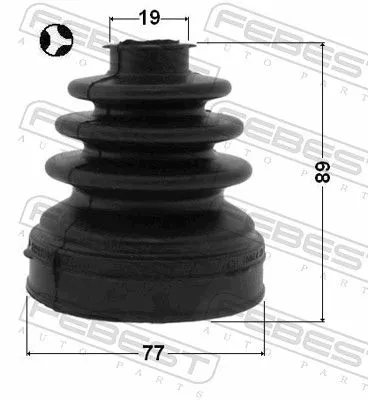 FEBEST Bellow, drive shaft (2115-CB4T)