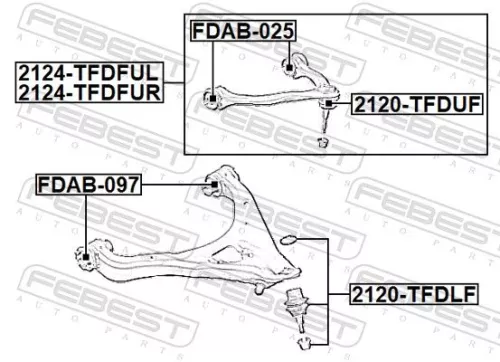 FEBEST Ball Joint (2120-TFDUF)