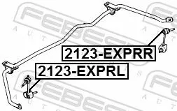 FEBEST Link/Coupling Rod, stabiliser bar (2123-EXPRR)