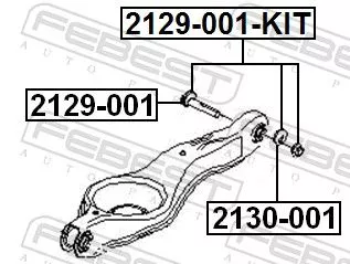 FEBEST Camber Correction Screw Set (2129-001-KIT)