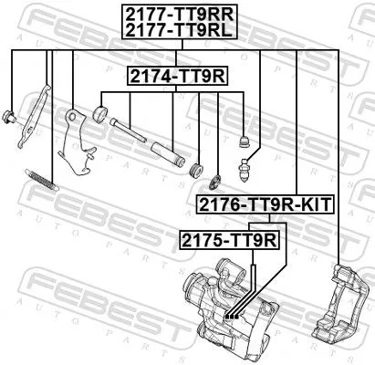 FEBEST Repair Kit, brake caliper (2175-TT9R)