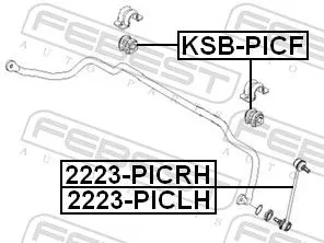 FEBEST Link/Coupling Rod, stabiliser bar (2223-PICLH)