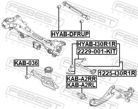 FEBEST Camber Correction Screw (2229-001-KIT)