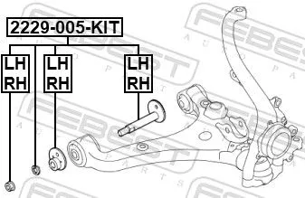 FEBEST Camber Correction Screw (2229-005-KIT)