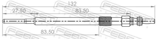 FEBEST Glow Plug (22642-001)